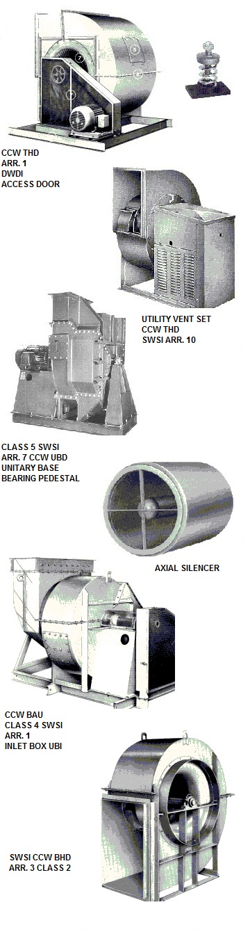 Production of air scrubber blowers, Canadian Blower fume collector fans,  positive displacement blowers, Aeroven Blowers, Twin City, NYB fans, blowers & fans repair and rebuild, Lau fans, plug fans ventilators, sheldons fans blowers, cooling fans, FRP ventilators, industrial mancoolers, Cincinnati fans / blowers,  air polution control ventilators, blowers and fan exhaust systems, air make-up fans, air knife pressure blowers, high pressure blowoff fans, burner blowers, combustion process fans, conveyor blow-off fans, air canon fans, dust collector blowers, finishing systems fans, fan exhausters, fume exhaust ventilators, furnace fan blowers, incinerator fans.